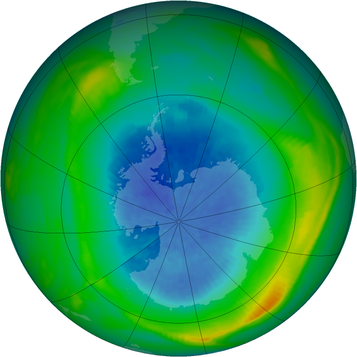 Ozone Map 1980-09-28